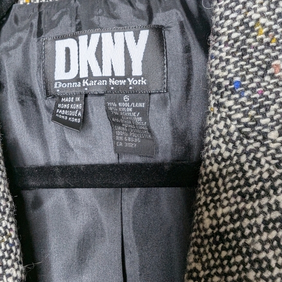 DKNY Women's Gray Blazer sz 6 - Picture 4 of 6